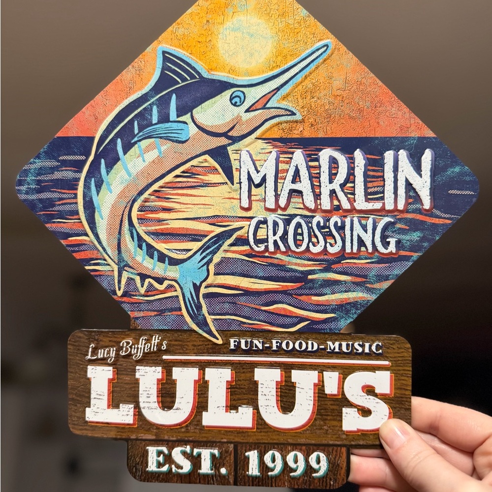 Lulu's Marlin Crossing Wall Art - Blue and Orange